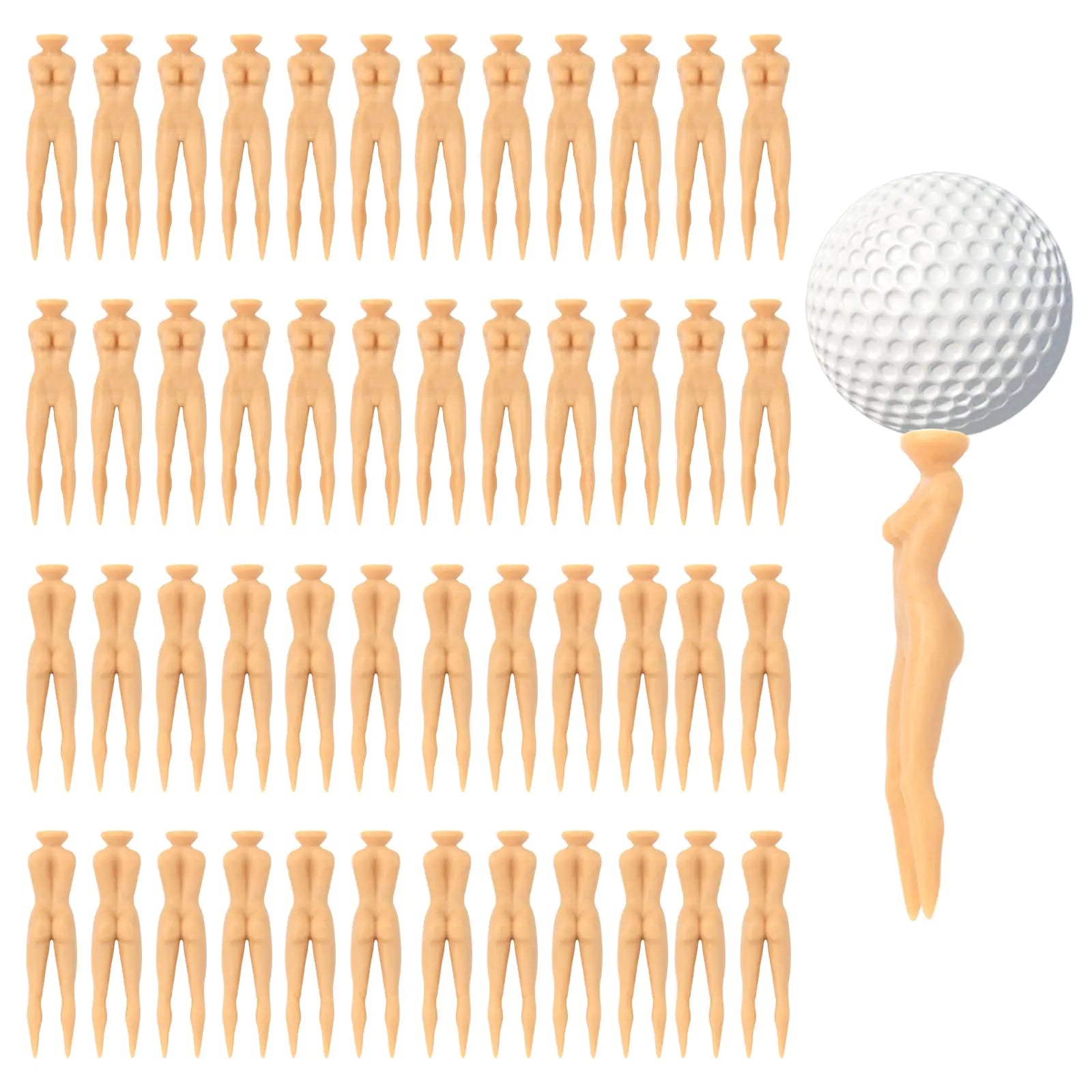 CATOSUM 50-Pack 3" Plastic Women Golf Tees